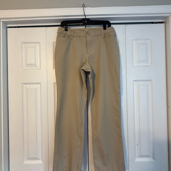 St. John's Bay Tan Straight Leg Pants - Picture 1 of 4